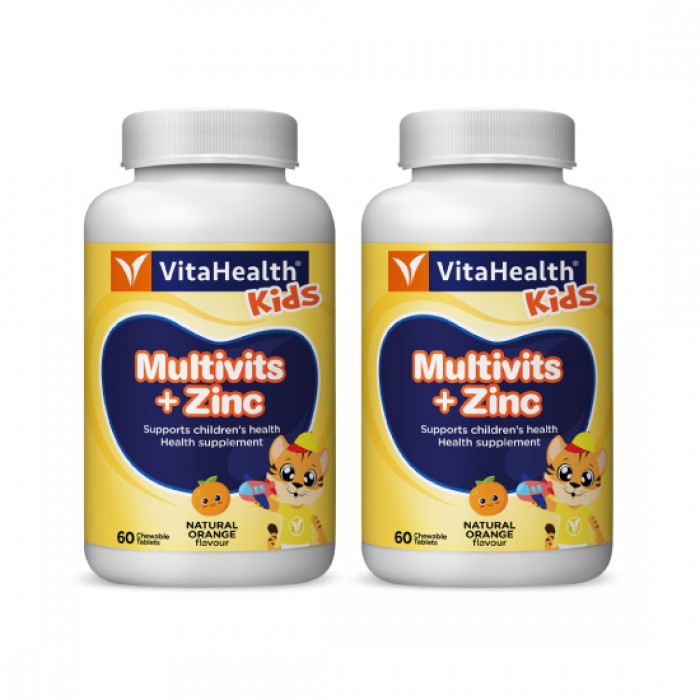 Vitahealth Kids Multivits + Zinc Orange 2 x 60's