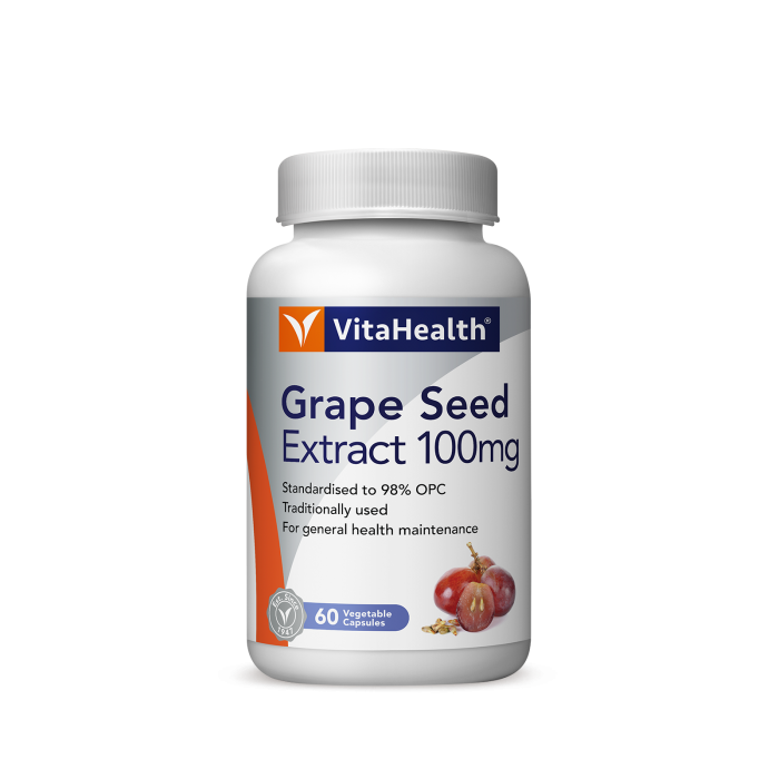 Vitahealth Grape Seed Extract 100MG 60'S