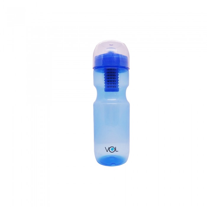 Vol Water Filter Travel Bottle, Hiking Bottle, Camping Bottle (水壶 / 水过滤器) - Blue