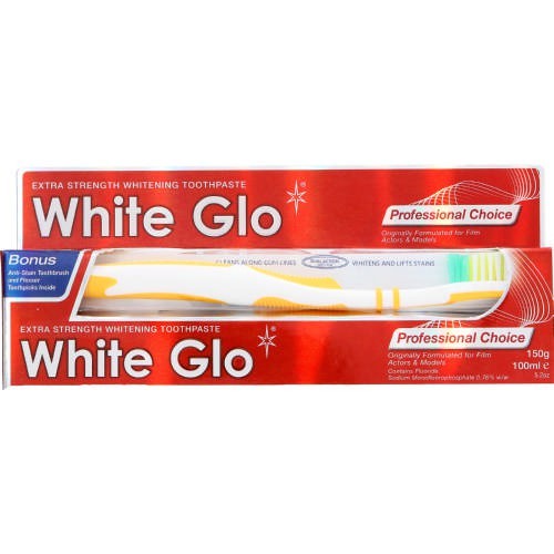 White Glo Whitening Toothpaste 150G - Professional Choice