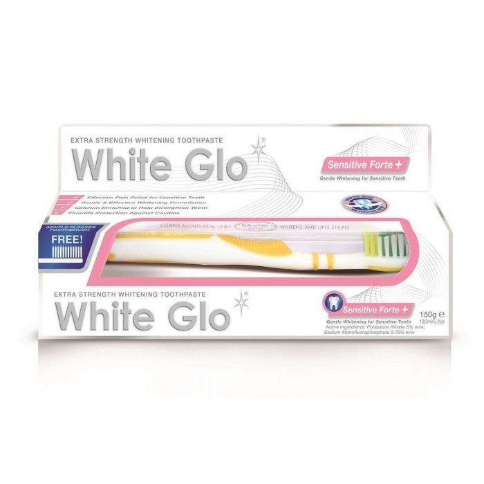 White Glo Whitening Toothpaste 150G - Sensitive Forte+