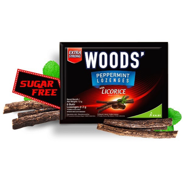 Woods Peppermint Drop Sugar Free - Licorice