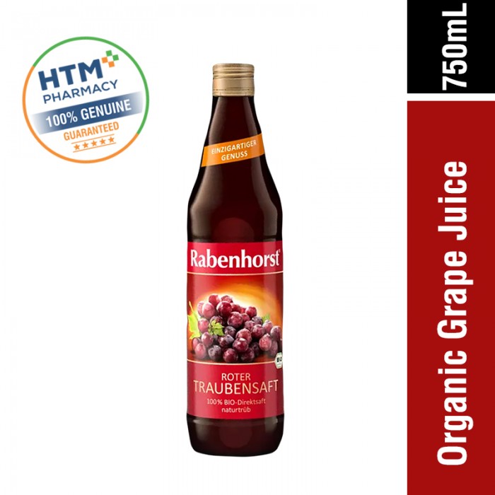 RABENHORST ORGANIC GRAPE JUICE 750ML