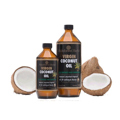 RAINFOREST Herb Extra Virgin Coconut Oil Cooking (1L), Organic Coconut Oil, Minyak Kelapa Original, 椰子油