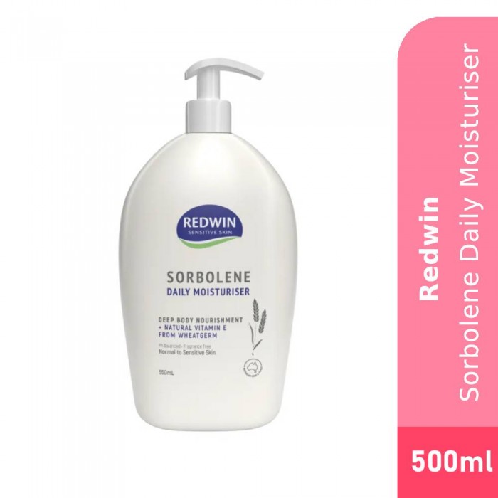 REDWIN Sorbolene Pelembab dengan Vitamin E 500ml Sorbolene Moisturizer Vitamin E