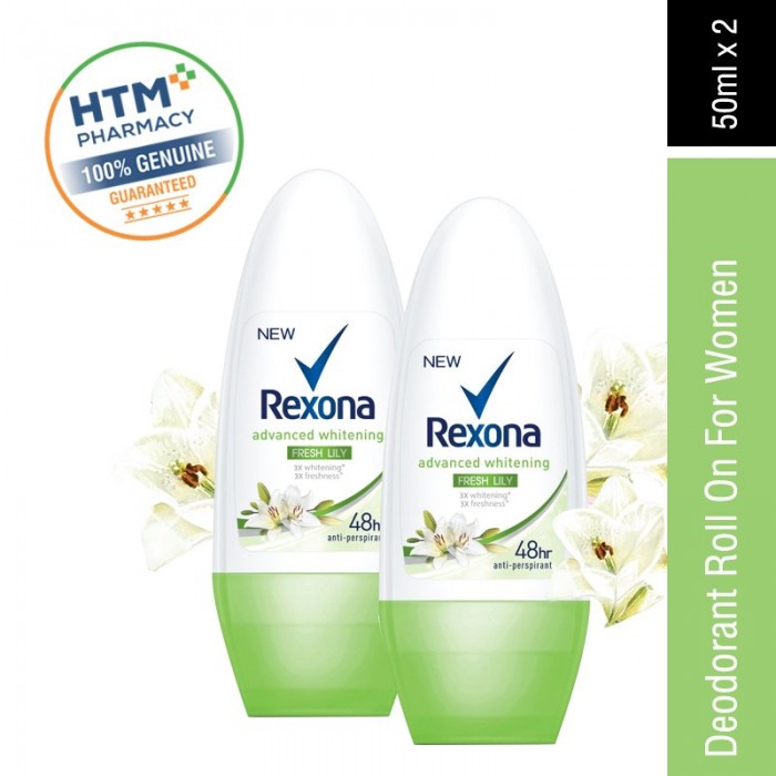 Rexona Women Roll-On Whitening Fresh Lily 2 x 50ML