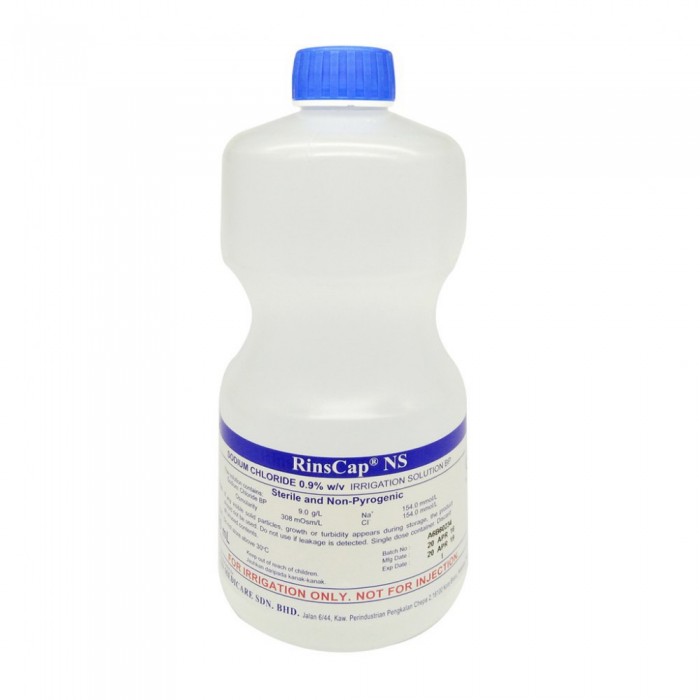 RINSCAP SODIUM CHLORIDE 0.9% IRRIGATION SOLUTION 1L