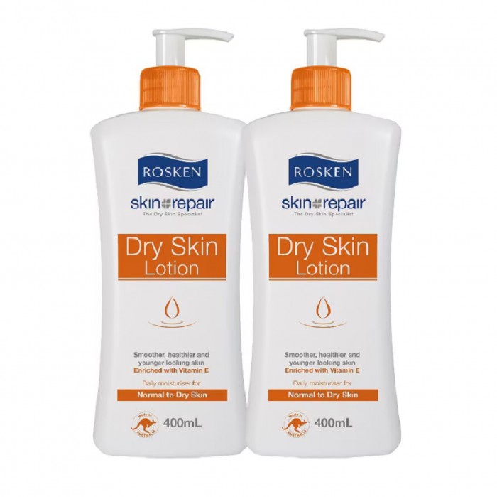 ROSKEN Dry & Sensitive Skin Body Lotion 400ml X 2 losyen kulit kering badan & tangan 皮膚 敏感 止癢身体乳