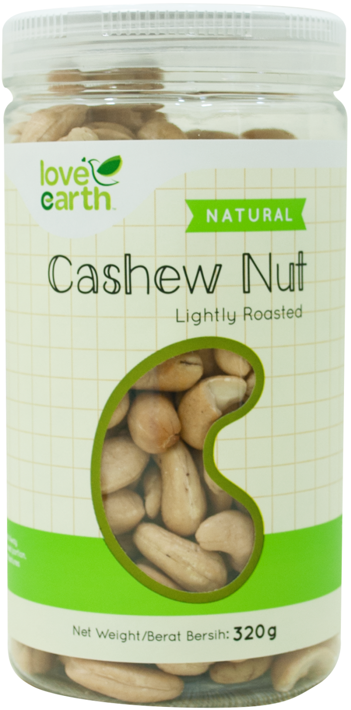 Love Earth Light Roasted Natural Cashew Nut 320g