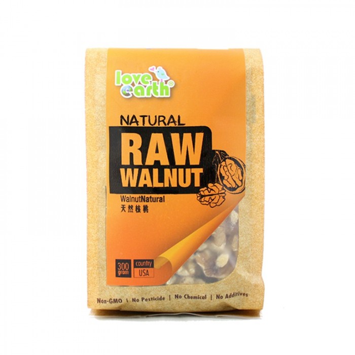 Love Earth Light Roasted Natural Raw Walnut 300g