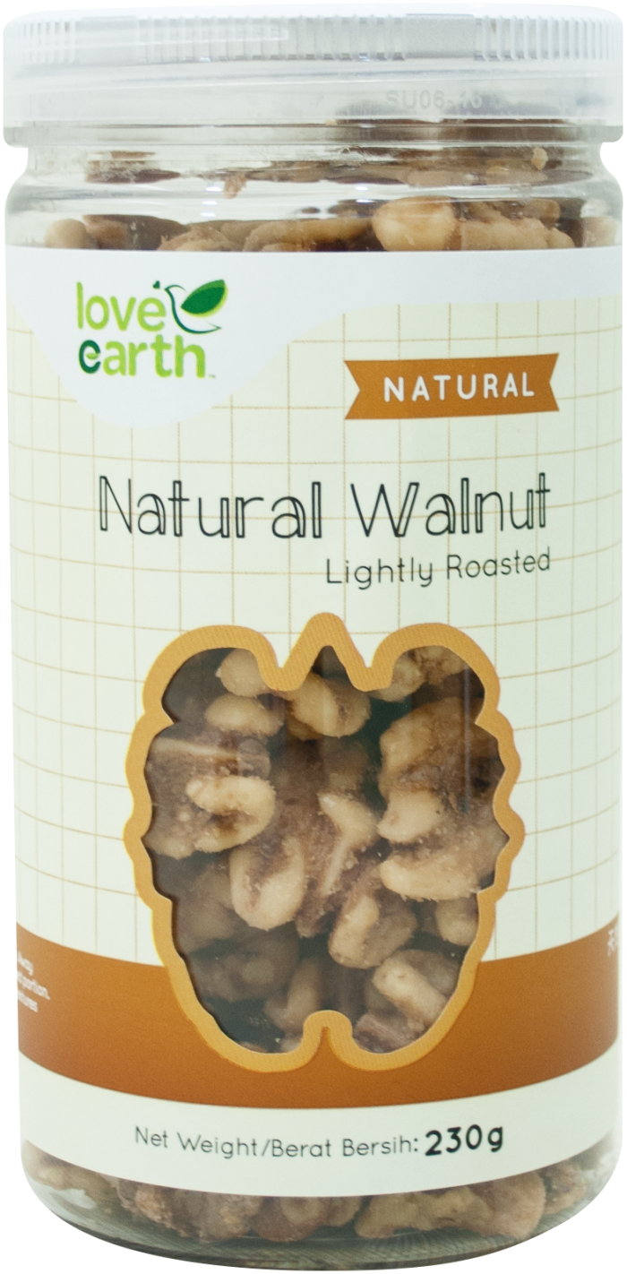 Love Earth Light Roasted Natural Walnut 230g