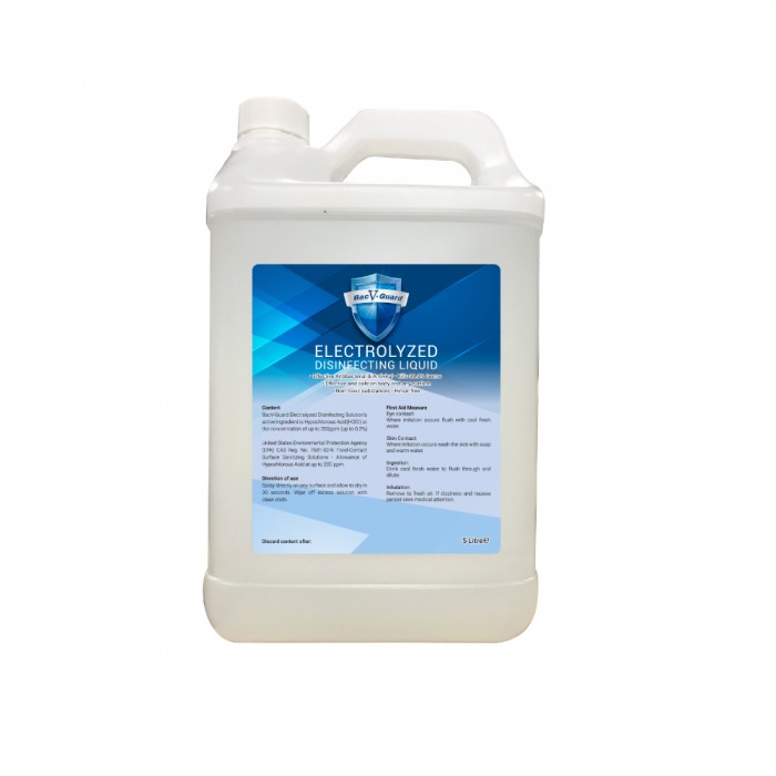 BACV-GUARD Electrolyzed Disinfecting Liquid 5L-Liquid, Disinfecting Liquid ，消毒液