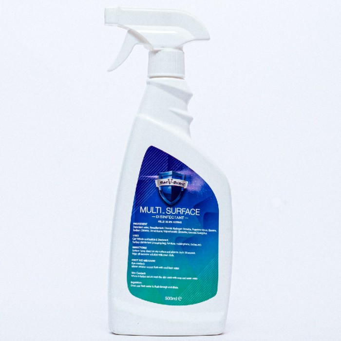 BACV-GUARD Multi Surface Disinfectant Spray Disinfectant Liquid 500ml ( Multipurpose Spray & Surface Sanitizer )