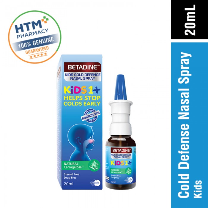 [CLEARANCE] Betadine Cold Defence Nasal Spray 20ML for Kids (EXP: 10/25)