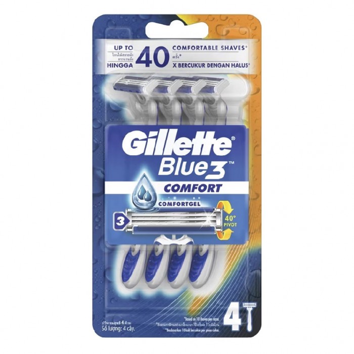 GILLETTE BLUE 3 COMFORT 4'S