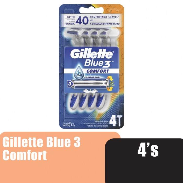 GILLETTE BLUE 3 COMFORT 4'S