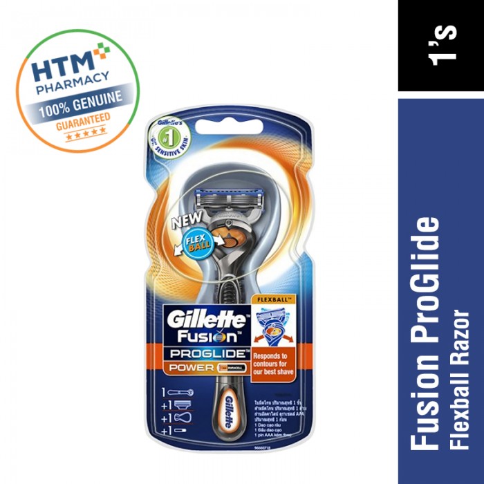 GILLETTE FUSION PROGLIDE FLEXBALL RAZOR 1'S