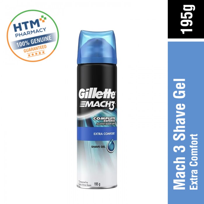 GILLETTE MACH 3 SHAVE GEL 195G - EXTRA COMFORT