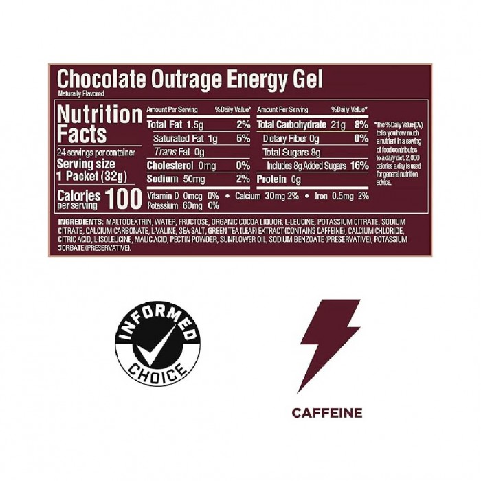 [HTM Online Exclusive] GNC Gu Energy Gel 32g - Chocolate Outrage