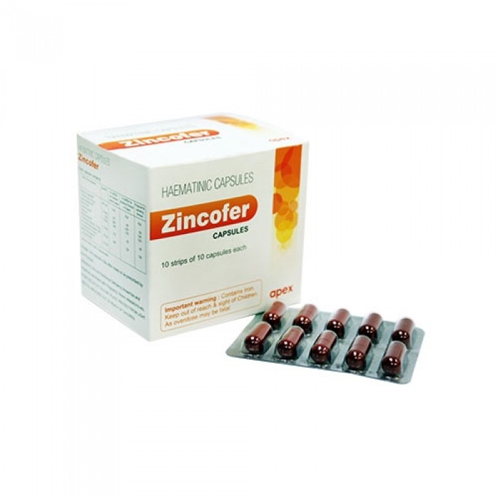 [IRON] Zincofer Haematinic capsules 10 x 10's