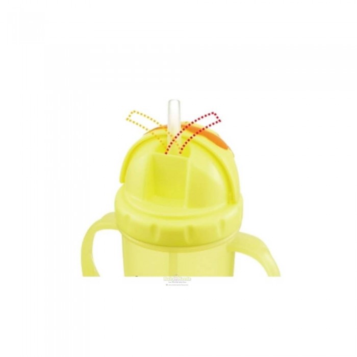 SIMBA Flip-it Straw Training Cup Yellow 240ml - Baby Feeding , Training Cup Baby , Baby Accessories