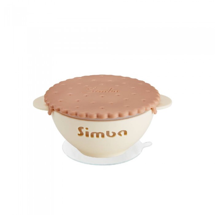 SIMBA Silicone Suction Bowl Caramel - Baby Feeding , Utensil , Bowl