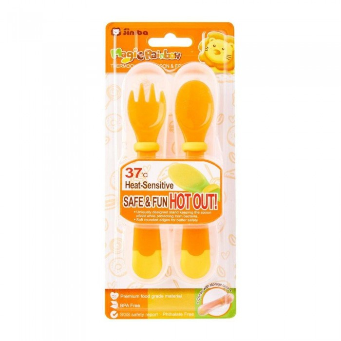 SIMBA THERMOCHROMIC SPOON & FORK SET (P3342)