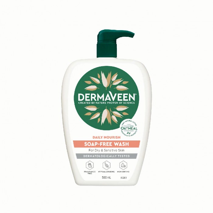 DERMAVEEN SOAP FREE WASH PH5.5 500ML