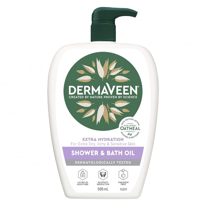 DERMAVEEN SHOWER AND BATH OIL 500ML