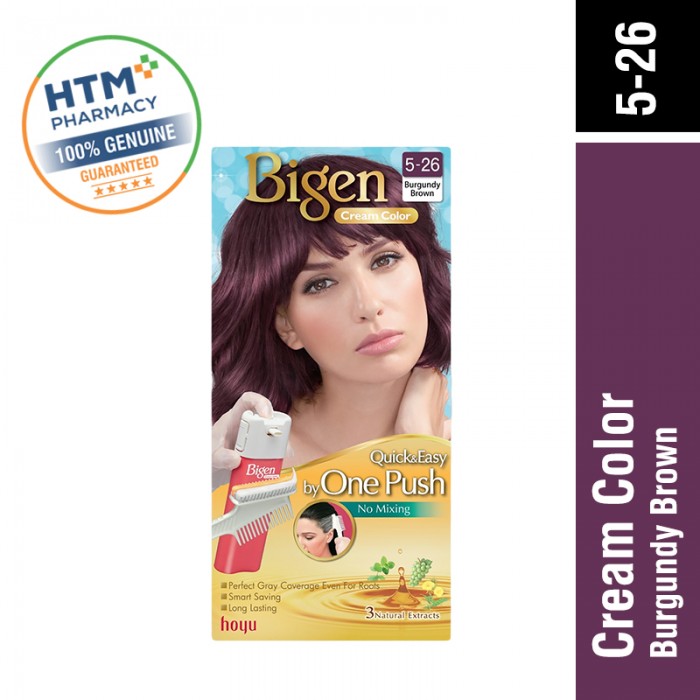 Bigen Cream Color 5-26 Burgundy Brown