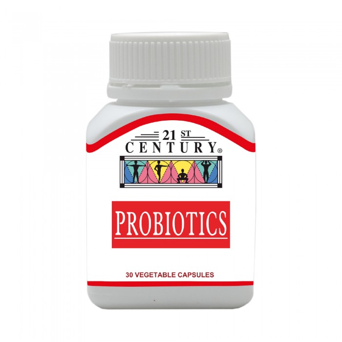 21ST CENTURY Probiotics 30's for Digestive, Gastrointestinal Health with Probiotic Prebiotic, Probiotic Supplement