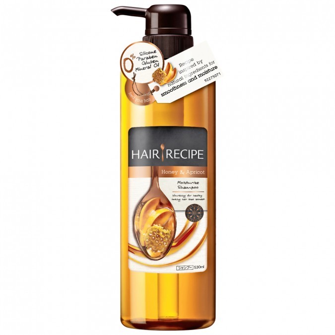 Hair Recipe Shampoo 530ml - Honey & Apricot