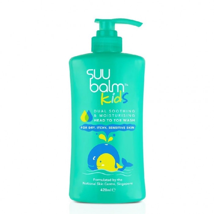 Suu Balm Kids Dual Soothing & Moisturising Head To Toe Wash 420ml