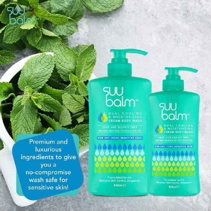 Suu Balm Dual Cooling & Moisturising Cream Body Wash 840ml