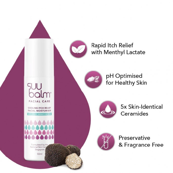 Suu Balm Cooling Itch Relief Facial Moisturiser 50ml