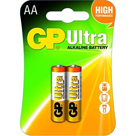 Gp Ultra Alkaline Battery AA 2's