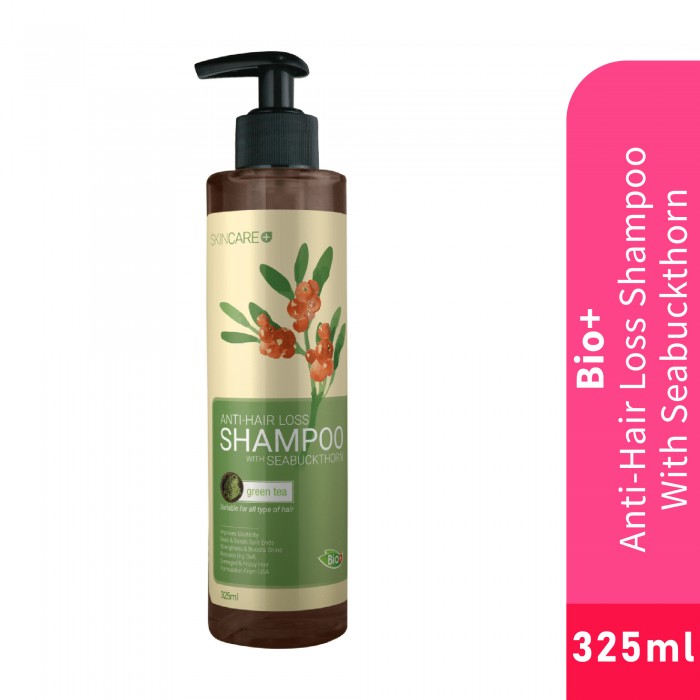 BIO+ Anti-Hair Loss & Hair Growth Shampoo With Seabuckthorn 325ml Syampoo rambut gugur 生發防脫發 沙棘洗發水