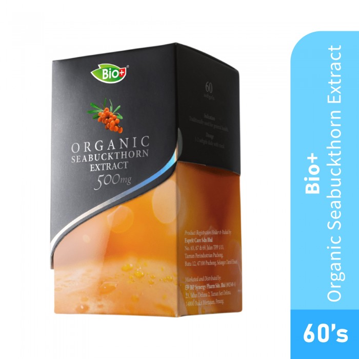 BIO+ Organic Seabuckthorn 沙棘 Extract 60's 抗老 anti aging health supplement 保健食品