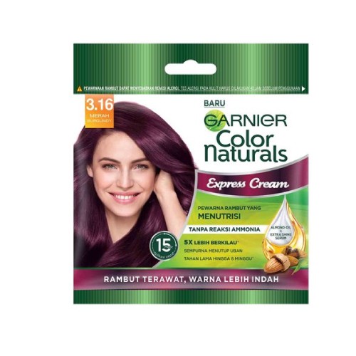 GARNIER Hair Color Natural Cream Burgundy - Hair Colour Cream, Burgundy Hair Colour , 染发剂