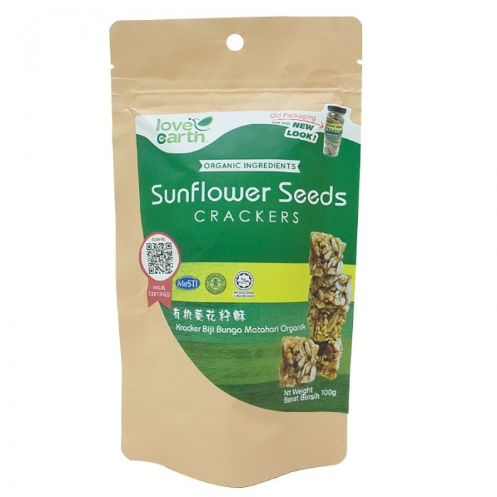 Love Earth Light Sunflower Crackers 100g