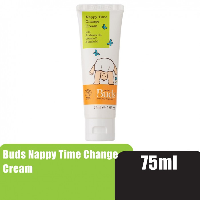 Buds Nappy Time Change Cream 75ml with Vitamin E, Jojoba Oil, Shea Butter(Suitable for diaper-wearing babies)