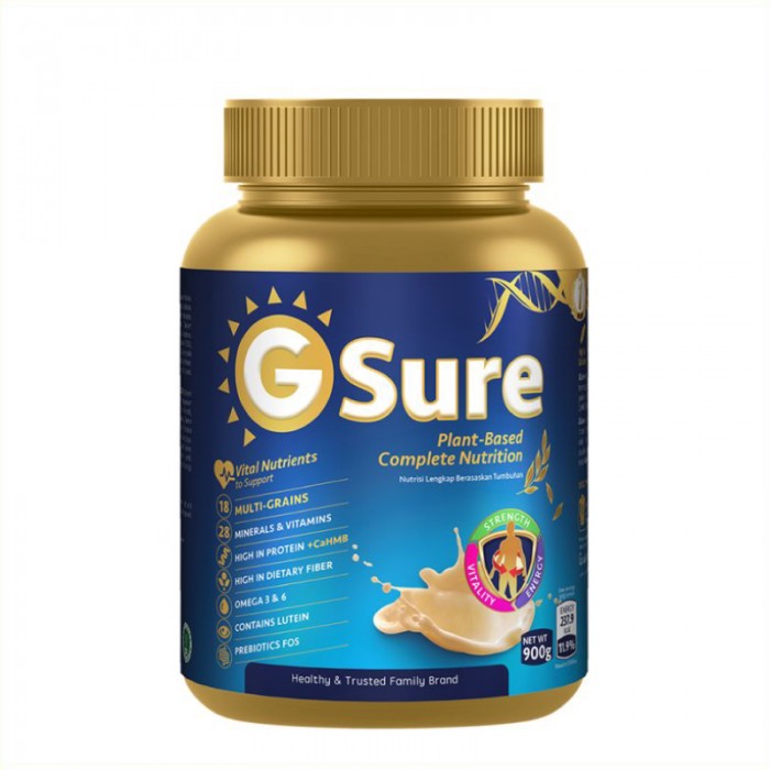 Good Morning GSure Immune Booster Protein Powder Serbuk Protein Shake, Prebiotic and Probiotic supplement (蛋白粉) - 900g