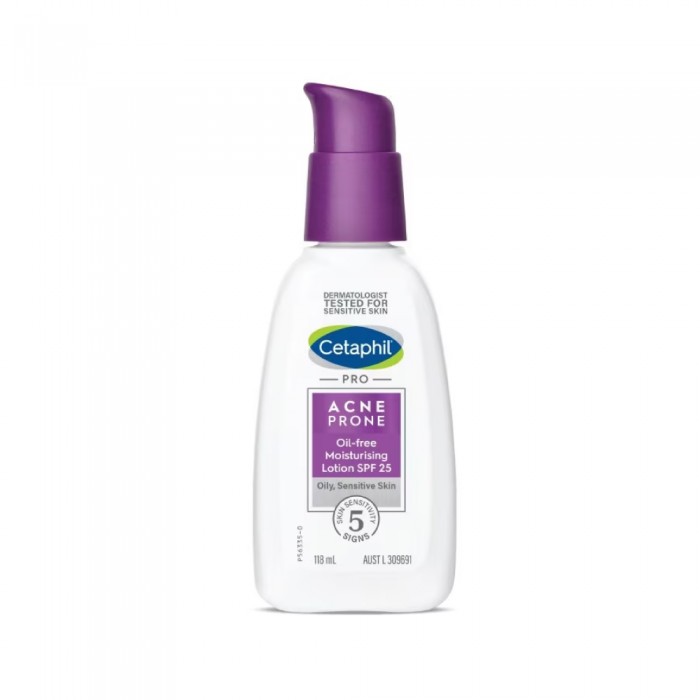 CETAPHIL Pro Acne Prone Oil Moist Lotion Spf25 118ml for Moisturizer, Sunscreen