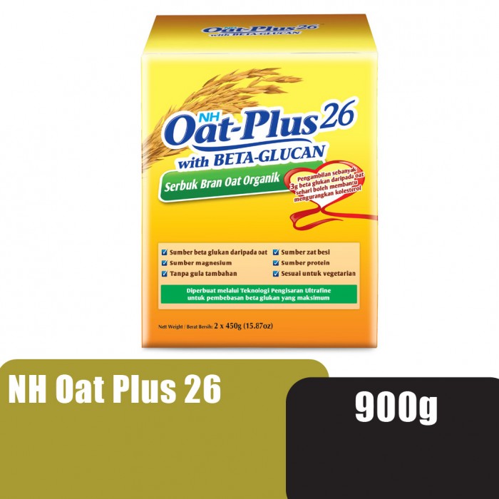 NH Oat Plus 26 Oat Milk Instant Drink 900g / organic oat susu suitable for vegan/降低胆固醇