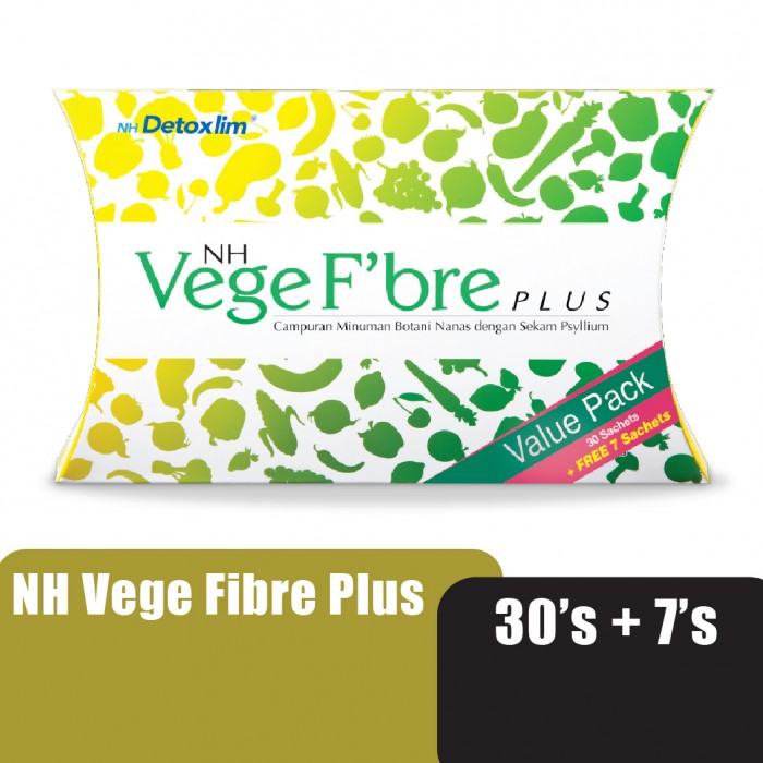 NH Vege Fibre Plus Detox Slimming Drink 30's+7's /Vegetarian minuman kuruskan badan/葉綠素 , 排毒+瘦身