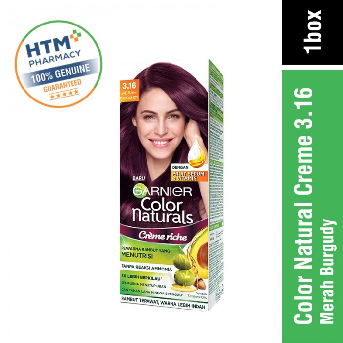 Garnier Color Natural  3.16 Merah Burgundy