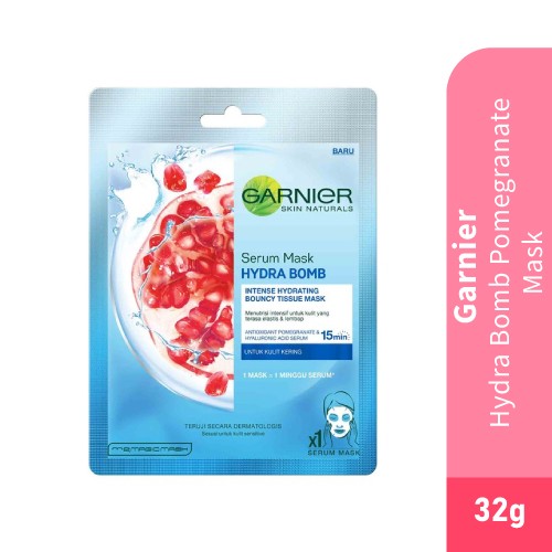 GARNIER Skin Hydra Bomb Pomegranate Mask- Hydration Mask , Face Mask , 面膜