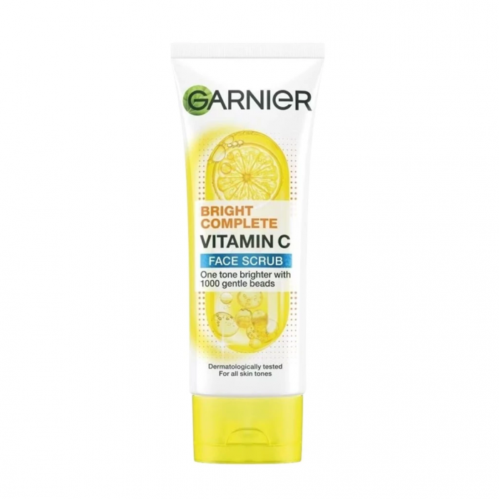 GARNIER Light Complete With Speed Brightening Scrub 100ml- Skin Care, Face Scrub (磨砂膏 臉部)