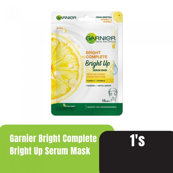 Garnier Light Complete White Up Tone Up Mask 1's (Bright Up Tissue Mask)