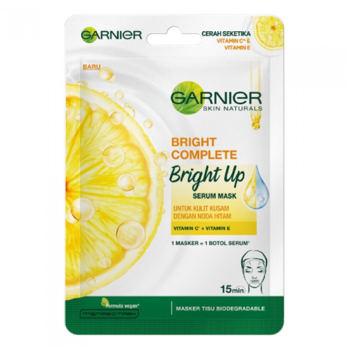 Garnier Light Complete White Up Tone Up Mask 1's (Bright Up Tissue Mask)